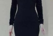 Платье футляр новое м 46 чёрное миди по фигуре