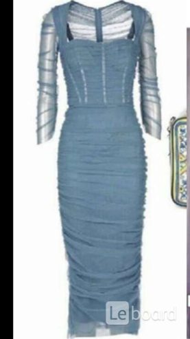 Платье новое Dolce&Gabbana Италия s 42 серое сетка