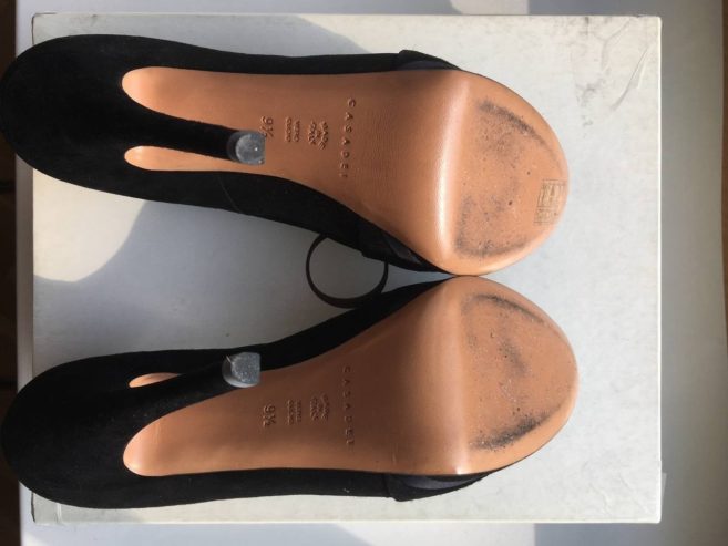 Туфли casadei италия новые размер 39 замшевые черн